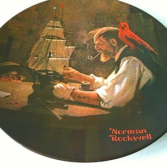 Norman Rockwell Collectible Decorative Plate Ship Builder Display Heritage Wall - Picture 8 of 16